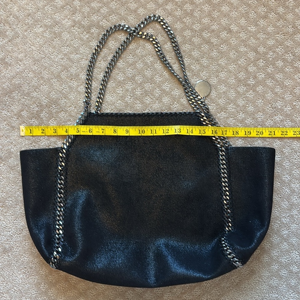 Stella McCartney Falabella Black Suede Shoulder Tote - Picture 7 of 14